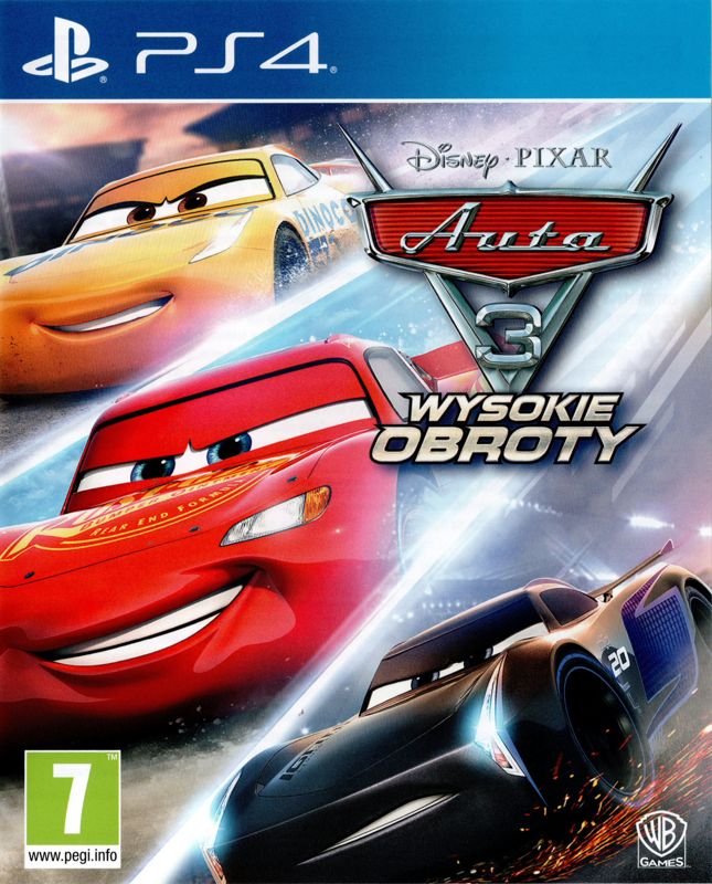 Cars 3 Driven to Win box art for Playstation 4